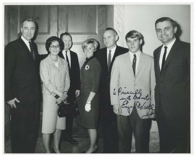 Lord Family with Senators Eugene McCarthy  Walter Mondale94 copy 2